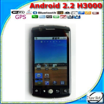 Android 2.2 Smart Phone H3000 With Dual SIM Standby, A-GPS, WiFi, TV